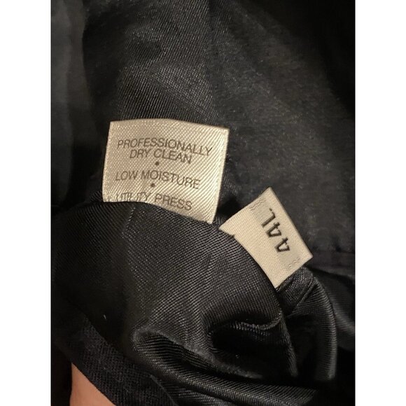 Hart Schaffner Marx Navy Blue Blazer Men's 44L Single Breasted 2 Button Brass - Picture 9 of 12